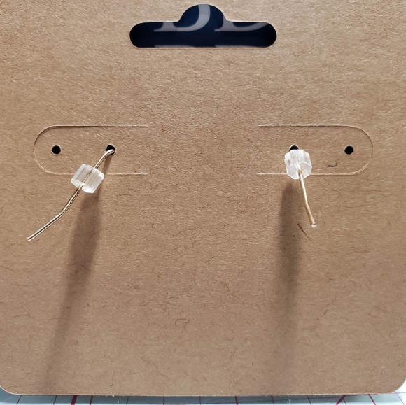 Gold Dangle Circle Earrings - Picture 2 of 2